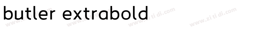 butler extrabold字体转换